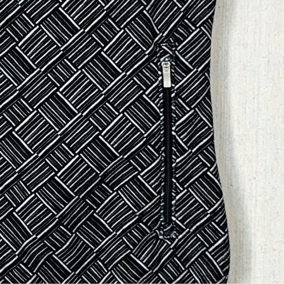 Adidas Women's Full Zip Geometric Print Faux Fur Lined Golf/Athletic Vest-Size S - Picture 6 of 16